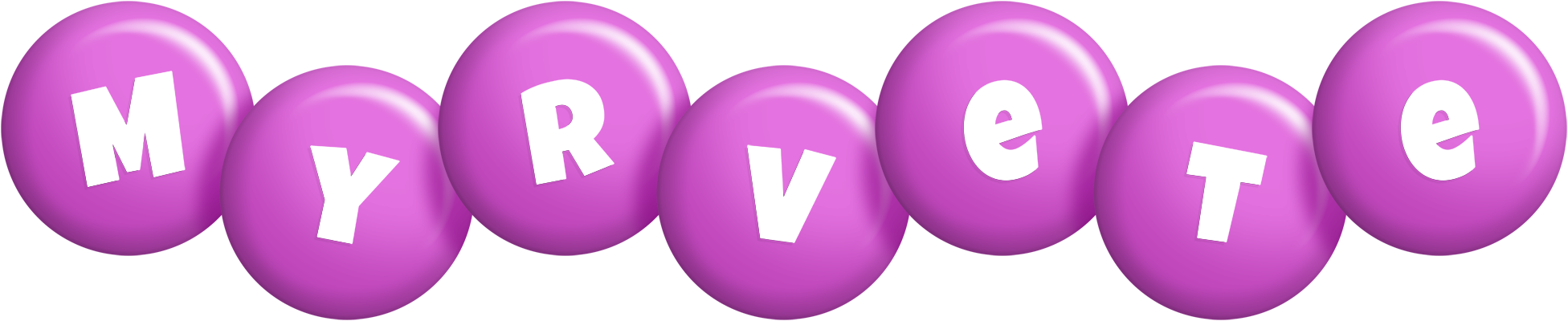 Myrvete candy-purple logo