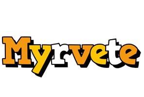 Myrvete cartoon logo