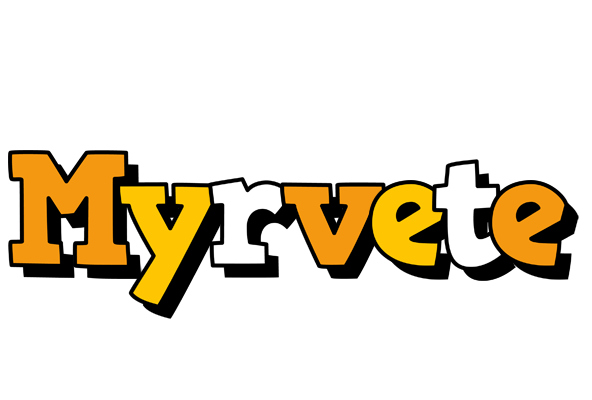 Myrvete cartoon logo