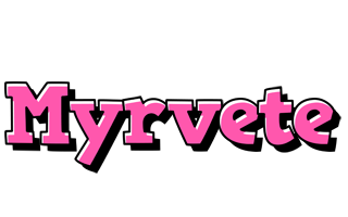 Myrvete girlish logo