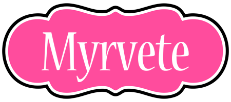 Myrvete invitation logo