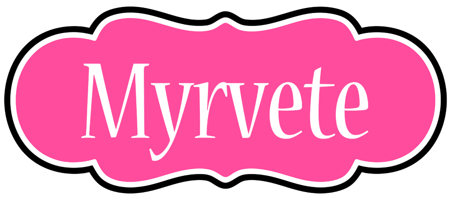 Myrvete invitation logo