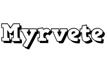 Myrvete snowing logo