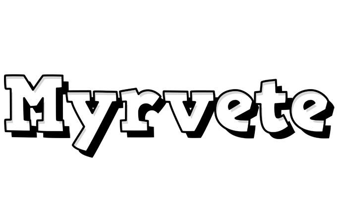 Myrvete snowing logo