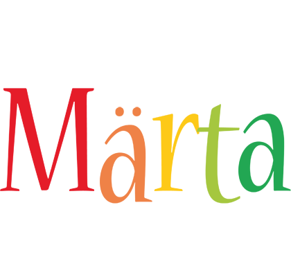Märta birthday logo