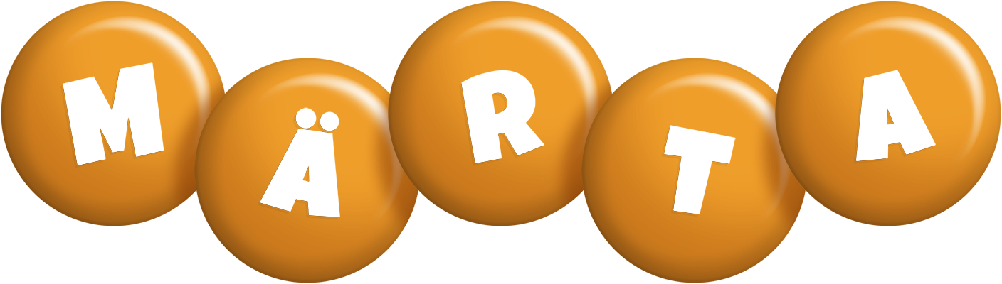 Märta candy-orange logo