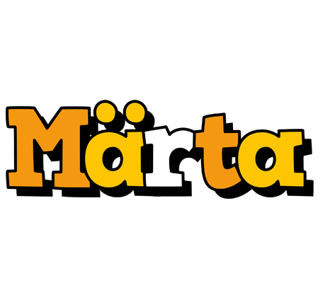 Märta cartoon logo