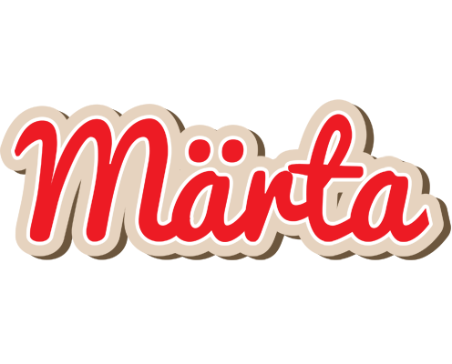 Märta chocolate logo
