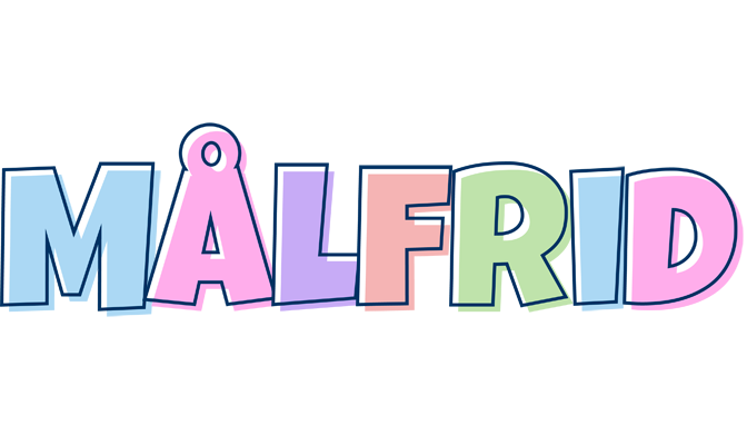 Målfrid pastel logo