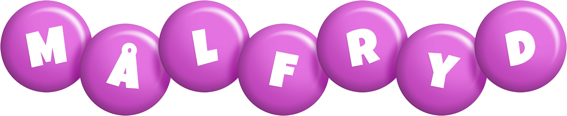 Målfryd candy-purple logo
