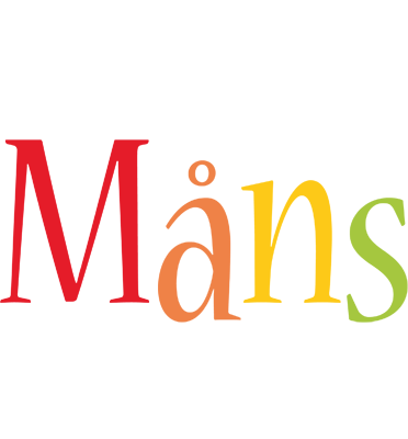 Måns birthday logo
