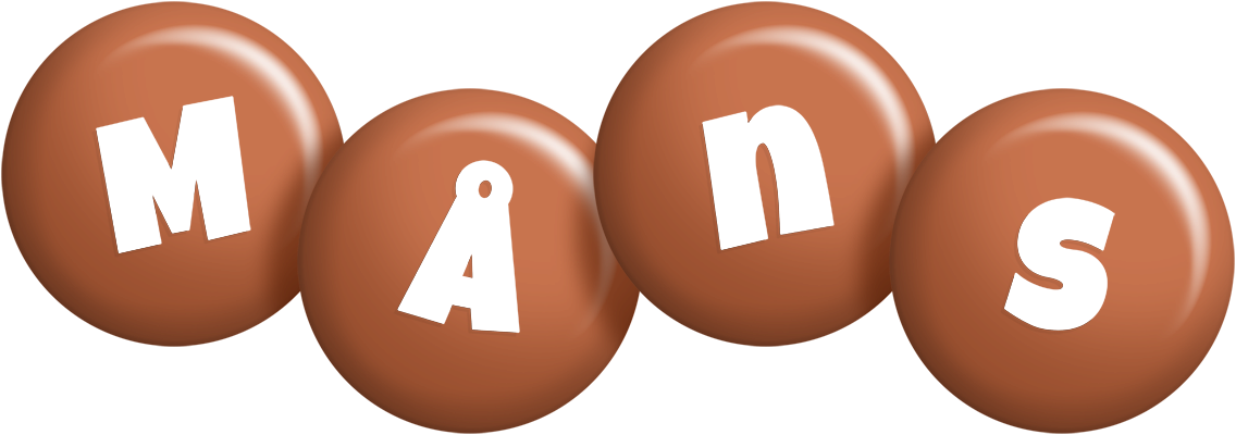 Måns candy-brown logo