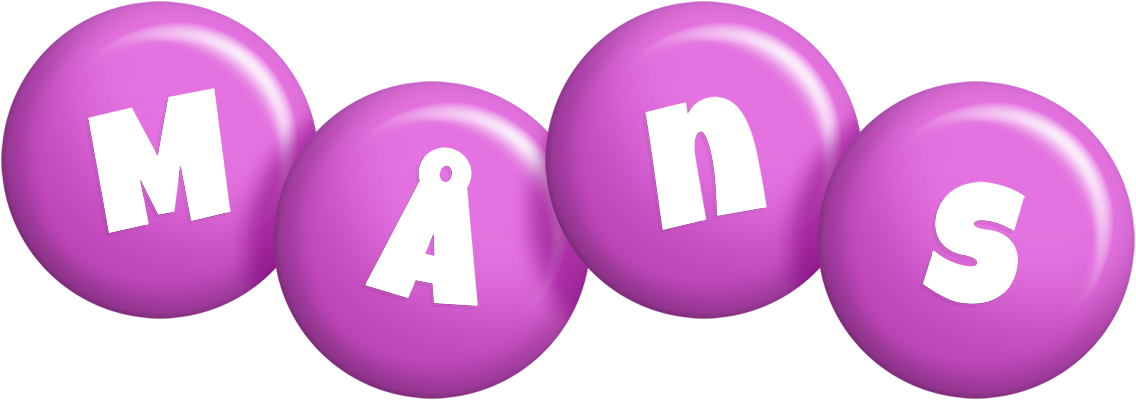 Måns candy-purple logo
