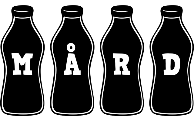 Mård bottle logo
