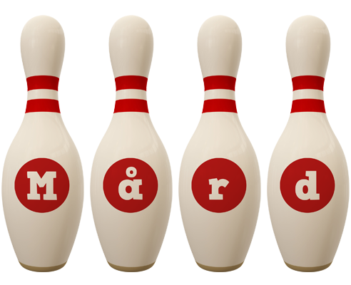 Mård bowling-pin logo