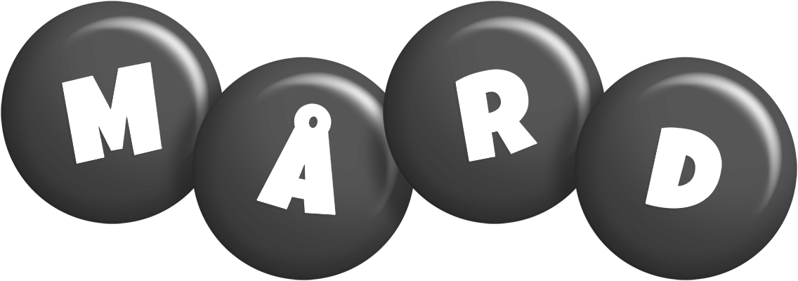 Mård candy-black logo