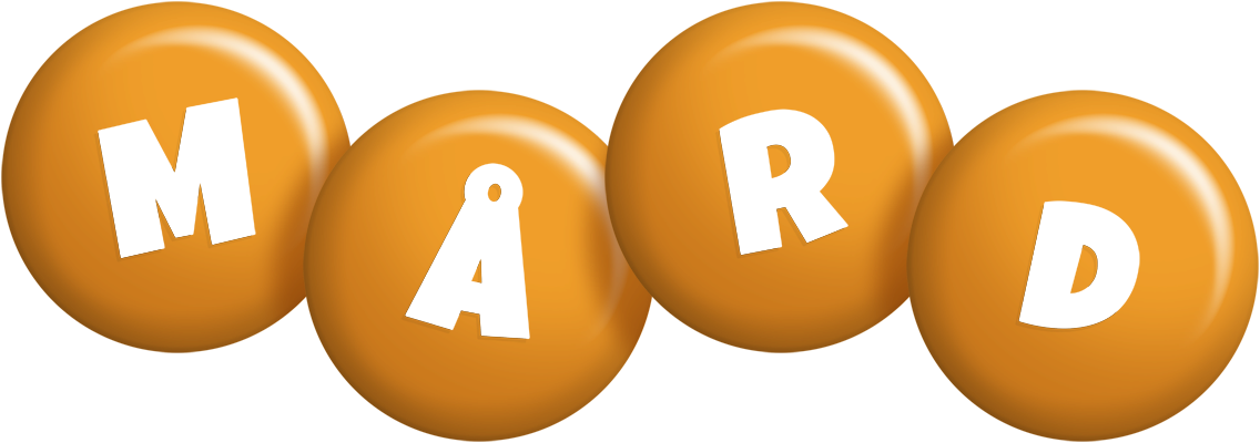 Mård candy-orange logo