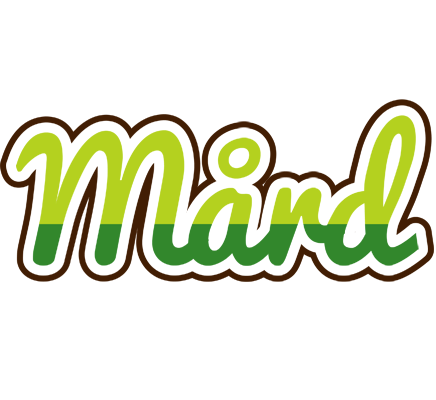 Mård golfing logo