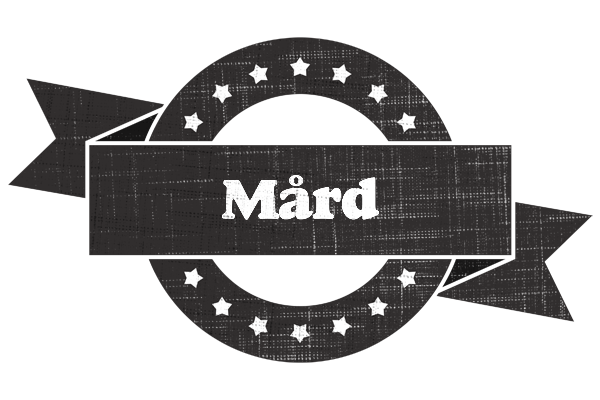 Mård grunge logo