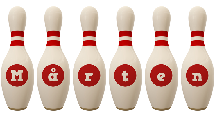 Mårten bowling-pin logo