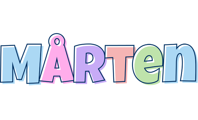 Mårten pastel logo