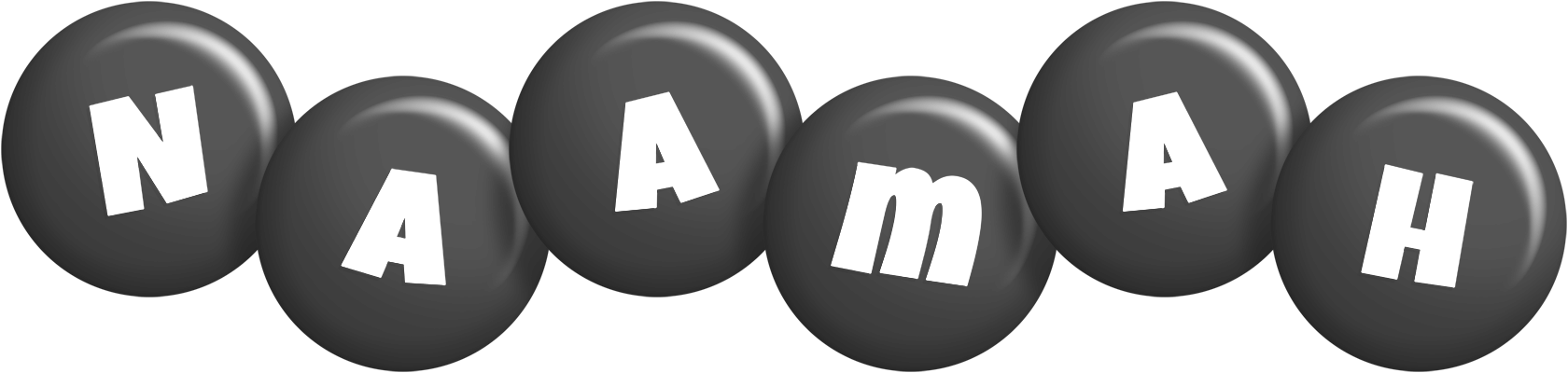 Naamah candy-black logo