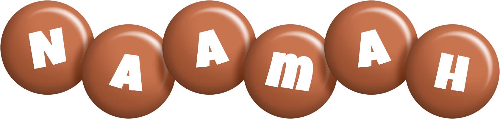 Naamah candy-brown logo