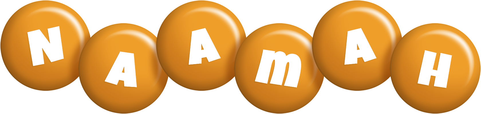 Naamah candy-orange logo
