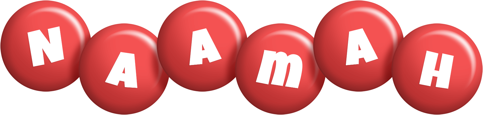 Naamah candy-red logo