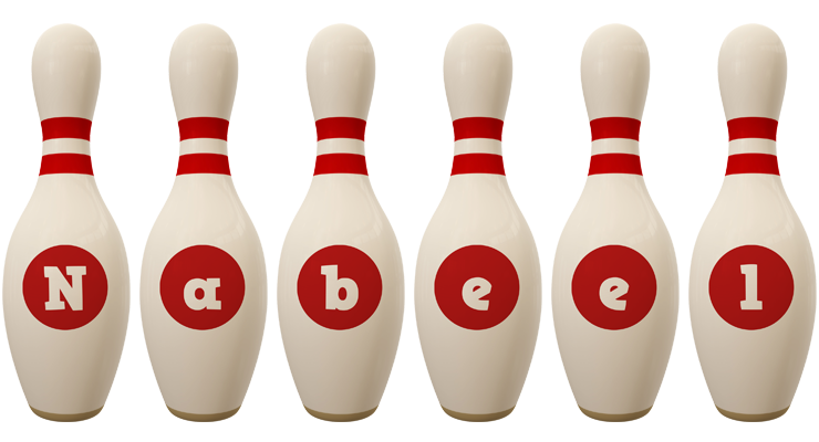 Nabeel bowling-pin logo
