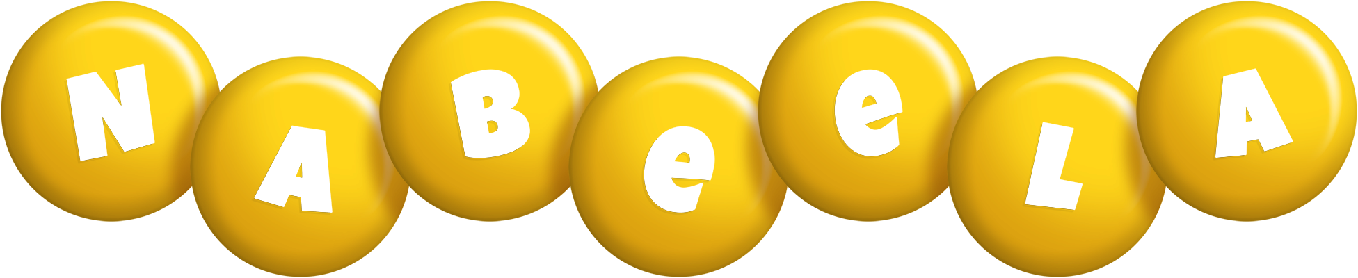 Nabeela candy-yellow logo