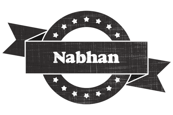 Nabhan grunge logo