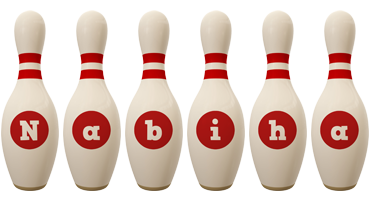 Nabiha bowling-pin logo