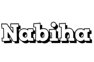 Nabiha snowing logo