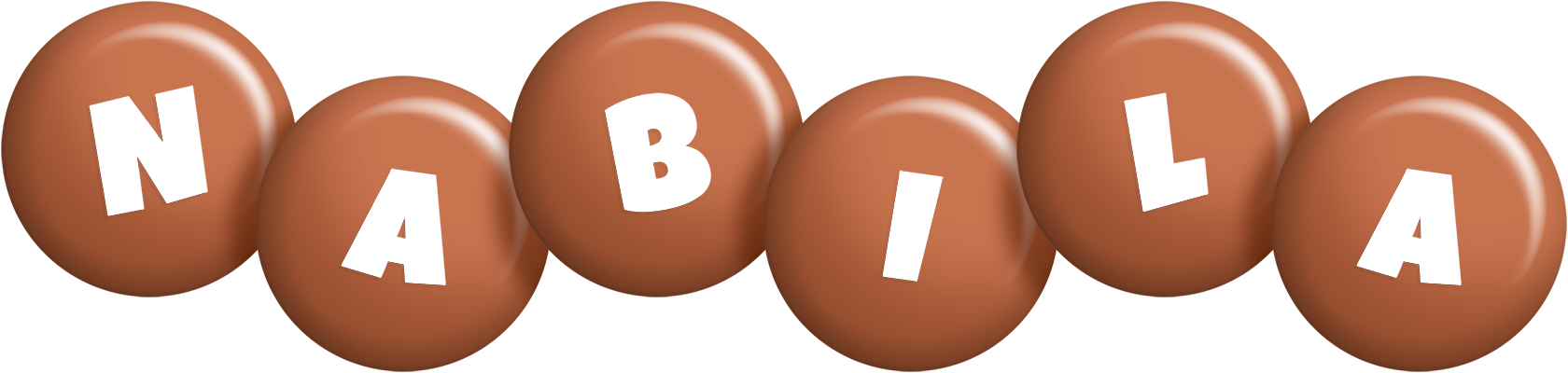 Nabila candy-brown logo