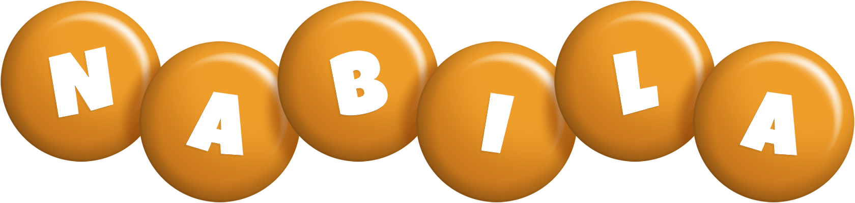 Nabila candy-orange logo