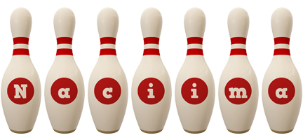 Naciima bowling-pin logo