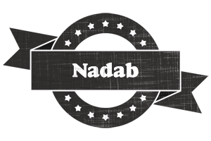 Nadab grunge logo