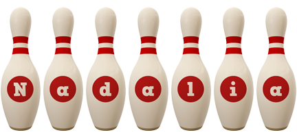 Nadalia bowling-pin logo