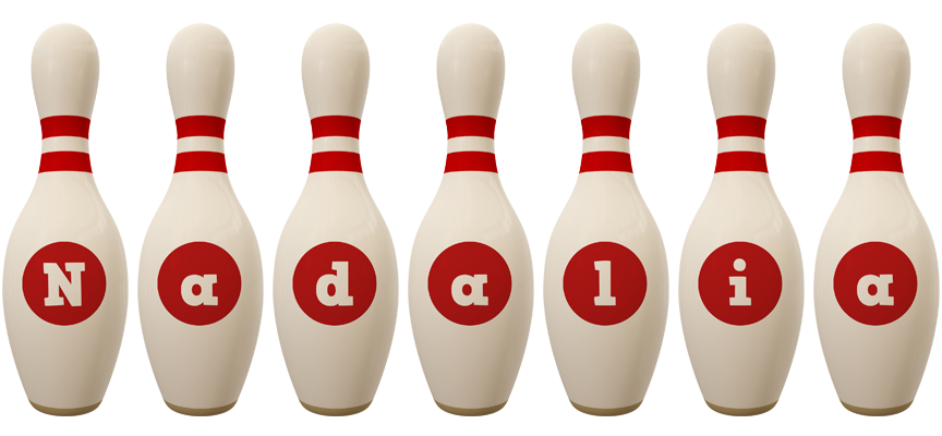 Nadalia bowling-pin logo