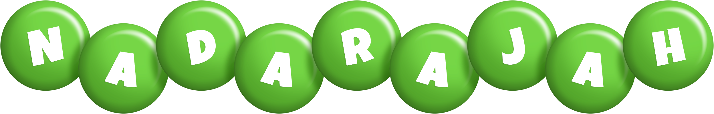 Nadarajah candy-green logo