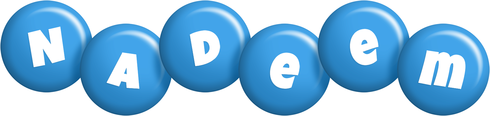 Nadeem candy-blue logo
