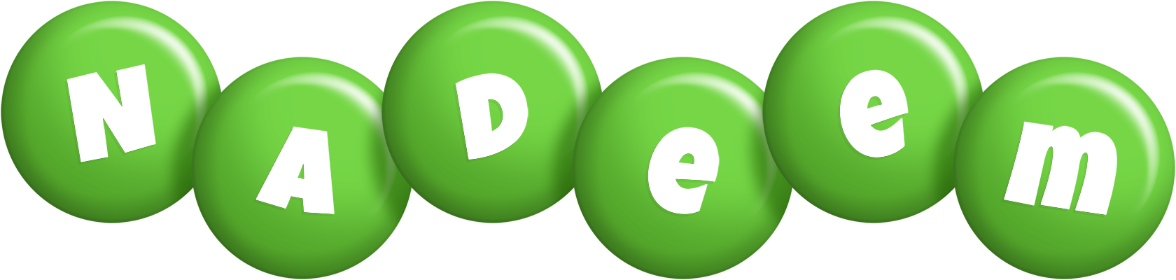 Nadeem candy-green logo