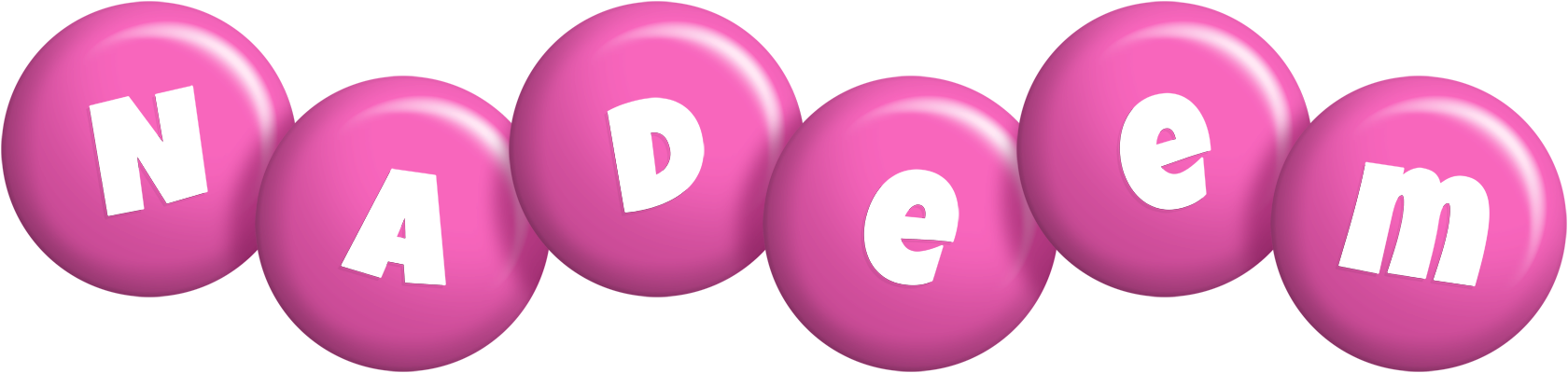 Nadeem candy-pink logo