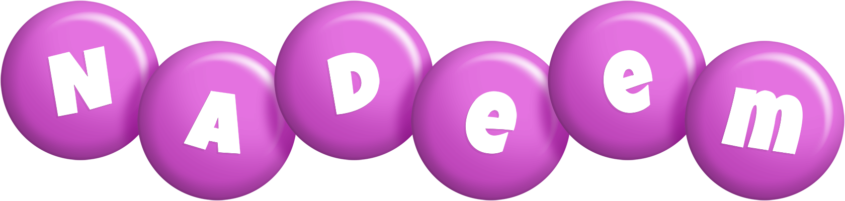 Nadeem candy-purple logo