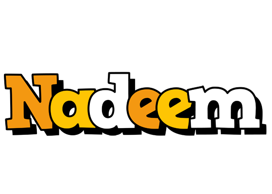 Nadeem cartoon logo