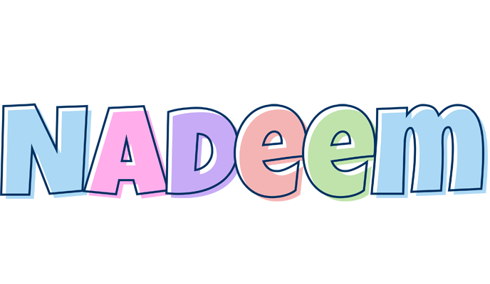 Nadeem pastel logo