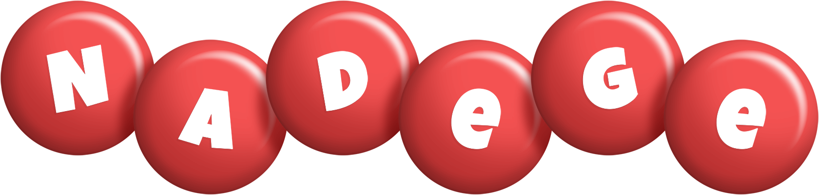 Nadege candy-red logo