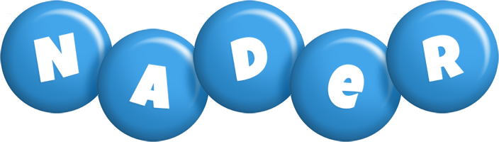 Nader candy-blue logo