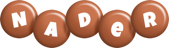 Nader candy-brown logo